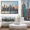 Designart - New York City Skyline - Photography Framed Canvas Art Print